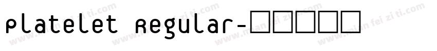 Platelet Regular字体转换